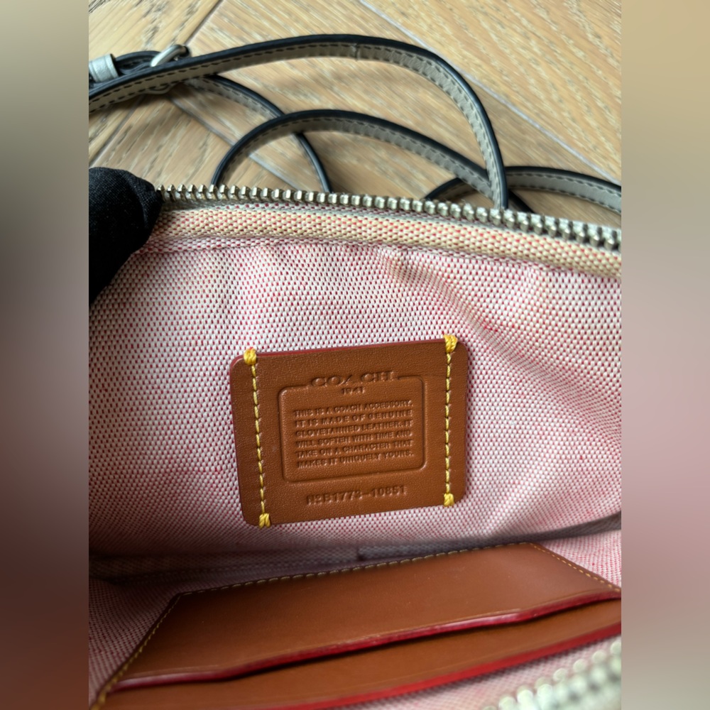 COACH Crossbody Clutch With Embossed Rocket Shuttle - Picture 12 of 16